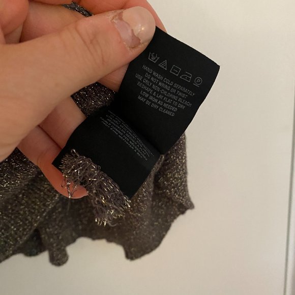 Moth by Anthropologie Valeria Shine Tank Top Metallic Size XL - Picture 7 of 8